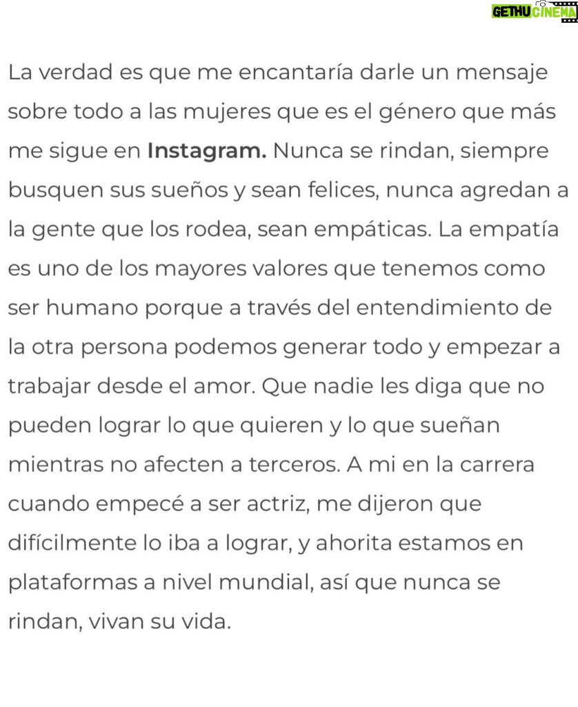 Carolina Miranda Instagram - Un mensaje para todos ustedes ❤️✨🌎 gracias por la portada y el espacio @mujerde10 NUNCA SE RINDAN Y CONFÍEN !!! Los amo 💋🤍