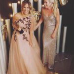 Caroline Flack Instagram - I loved this whole day so much. Truly proud to still work with the best in the biz... and @sarahtv looks so beautiful here .. good times ❤️❤️❤️ @bafta @nisha_stylist @schullerinc