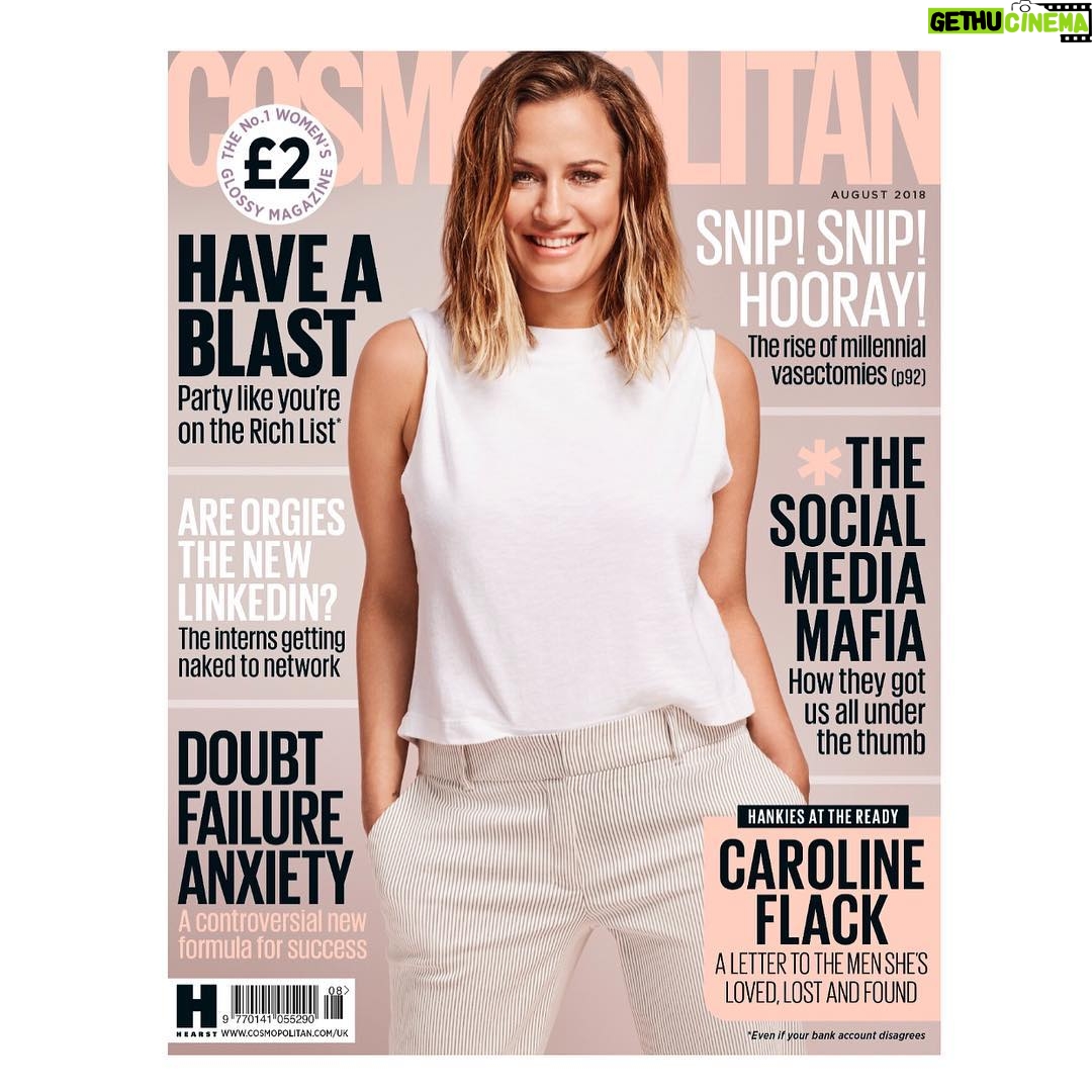 Caroline Flack Instagram - Totally blown away to have a FOURTH @cosmopolitanuk cover ! And feel so liberated to have penned an open letter on the ups and downs of love. Which is essentially what keeps me going everyday ❤️ OUT NOW ❤️