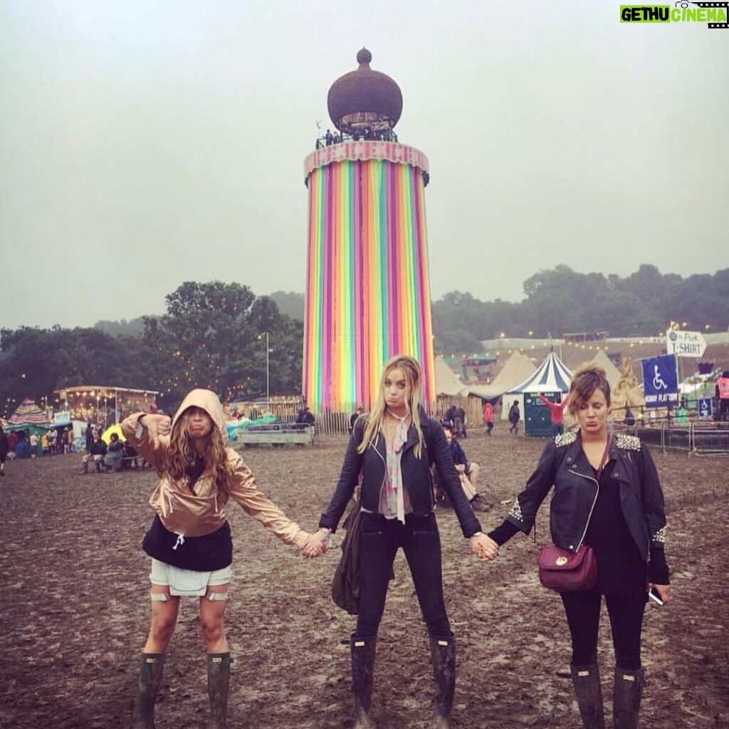 Caroline Flack Instagram - And it’s that time of year where I’m usually packing my wellies, leather trousers and vodka and heading the a field for 4 days... making @jackguinness carry my suitcase ( who takes a suitcase ? ) or driving @misslanham to the wrong place every year... this year .. for the first year ever - I’m working. I will miss losing my voice at 4am at the park stage with @tomocampbell .. I will miss trying to wake up @samanfacam and taking her to @radioleary in the rabbit hole .. I will miss not being able to see EVER so convincing strangers to put me on their shoulders... having breakfast with @professorgreen 😂.. and I will miss every single one of you who I fall in love with every year .. have fun ❤️❤️