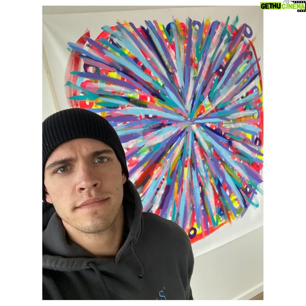 Casey Cott Instagram - @waterwill with the painting!