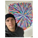 Casey Cott Instagram – @waterwill with the painting!