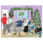 Casey Cott Instagram - Happy Holidays and Merry Christmas from my family to yours! By: the most talented @tugrice The North Pole