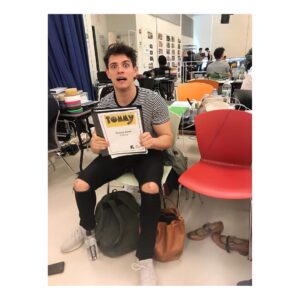 Casey Cott Instagram - TOMMY @kennedycenter I’m SO EXCITED WHOSE COMING. THIS CAST IS WILD! THANK YOU FOR TAKING MY PICTURE @mandy.gonzalez