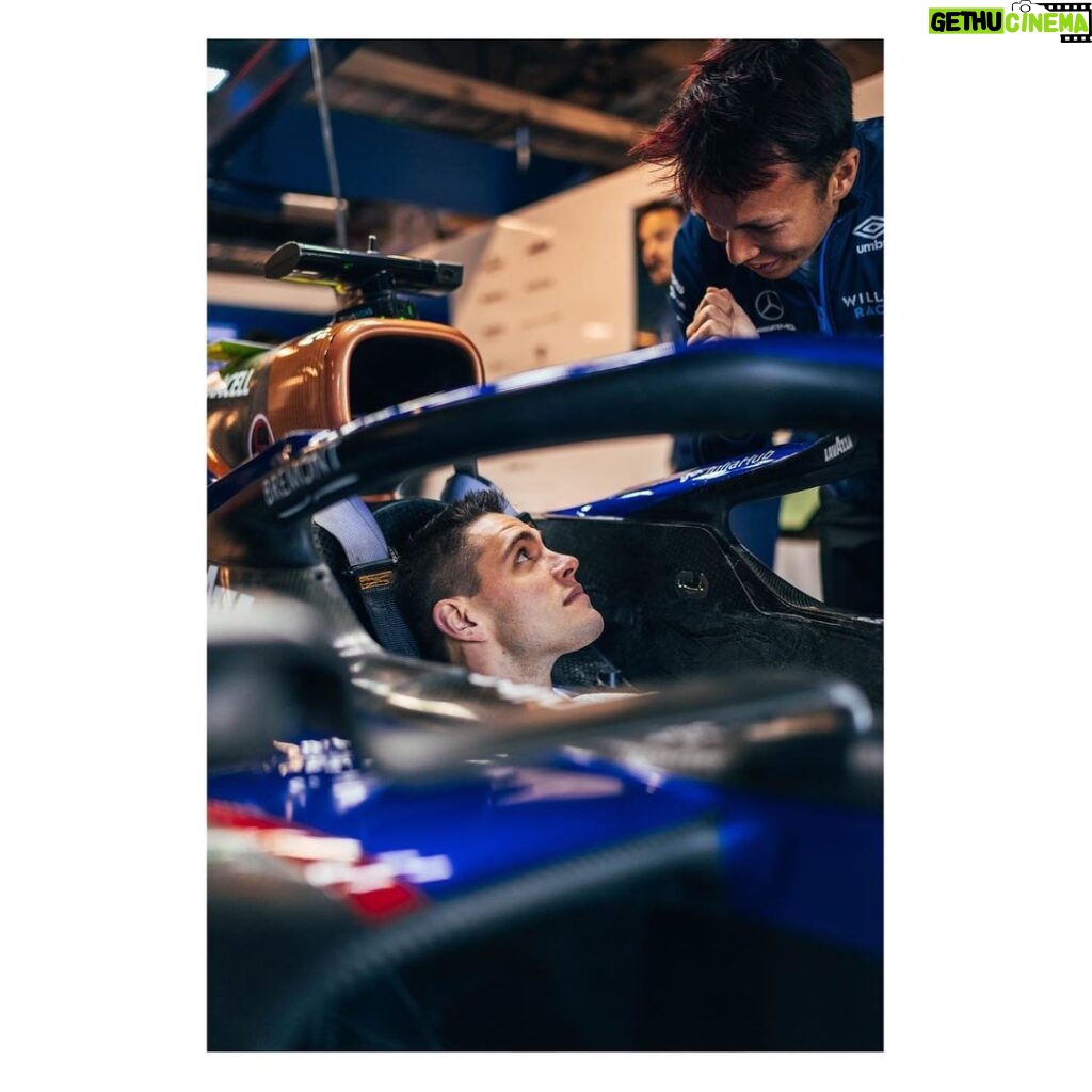 Casey Cott Instagram - @alex_albon giving me a tour of his car before the race today…what a beast! Thanks to @williamsracing for an absolutely incredible weekend! Montreal, Quebec