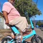 Casey Frey Instagram - @takewheels made me a custom electric bang rider.⚡️Shit rips. Soooo many moms asking for a “ride” to “work” the ozone prolly bout healed at this point😛🌍