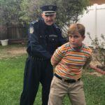Casey Frey Instagram - Handing out noogies to the neighborhood kids today turned out lil jimbo was slanging the old devil grass. Had to cuff the little criminal @noah._.chavis