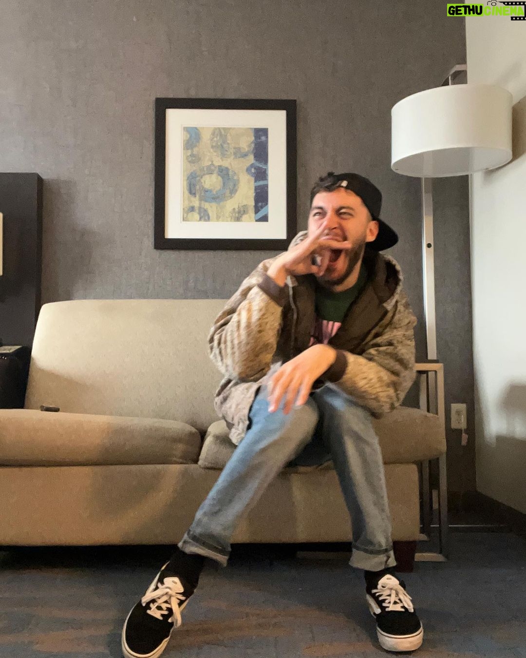Casey Frey Instagram - I LOVE MY ROAD TEAM!🔥✈️ We always bullshittin😂🤞🏼#tourlife #dayones
