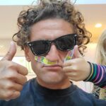 Casey Neistat Instagram - cut myself shaving this morning, fortunately little Franny 👱‍♀️ was right there with the medical support 👩‍⚕️ Los Angeles, California