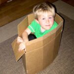 Casey Simpson Instagram - my cardboard time machine worked!!! #tbt