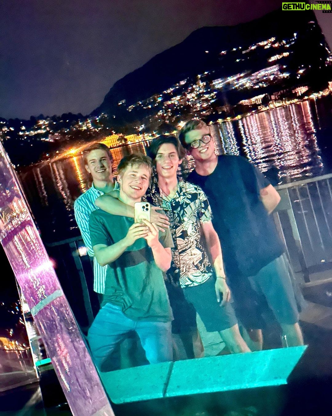 Casey Simpson Instagram - low-life chamber kids Lake Como, Italy