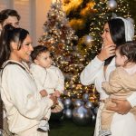 Cassie Ventura Instagram - My babies got to experience their first “snowfall” right in the middle of Beverly Hills at the @jluxlabel holiday lounge. We had friends and family in matching sweats for the cutest movie night - Frankie loved the snow! I know that she’s going to love it if it snows when we go visit family for the holidays. Per always, @melissaandre and @madco_team designed the most magical space. I can’t wait to share more photos of this one. It was perfect ☁️❄️🌲 Thank you @jluxlabel 🤍 swipe to the end for a cute surprise 🥰 Hair @tigerbahmb Make Up @nadiamohamofficial