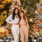 Cassie Ventura Instagram - My babies got to experience their first “snowfall” right in the middle of Beverly Hills at the @jluxlabel holiday lounge. We had friends and family in matching sweats for the cutest movie night - Frankie loved the snow! I know that she’s going to love it if it snows when we go visit family for the holidays. Per always, @melissaandre and @madco_team designed the most magical space. I can’t wait to share more photos of this one. It was perfect ☁️❄️🌲 Thank you @jluxlabel 🤍 swipe to the end for a cute surprise 🥰 Hair @tigerbahmb Make Up @nadiamohamofficial
