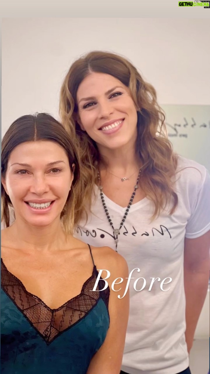 Catherine Fulop Instagram - Lo importante de un buen maquillaje!!!! Con la #1 @mabbyautinomakeup Te amo amiga eres la mejooooor!!! #makeup #beforeafter Mabby pro makeup