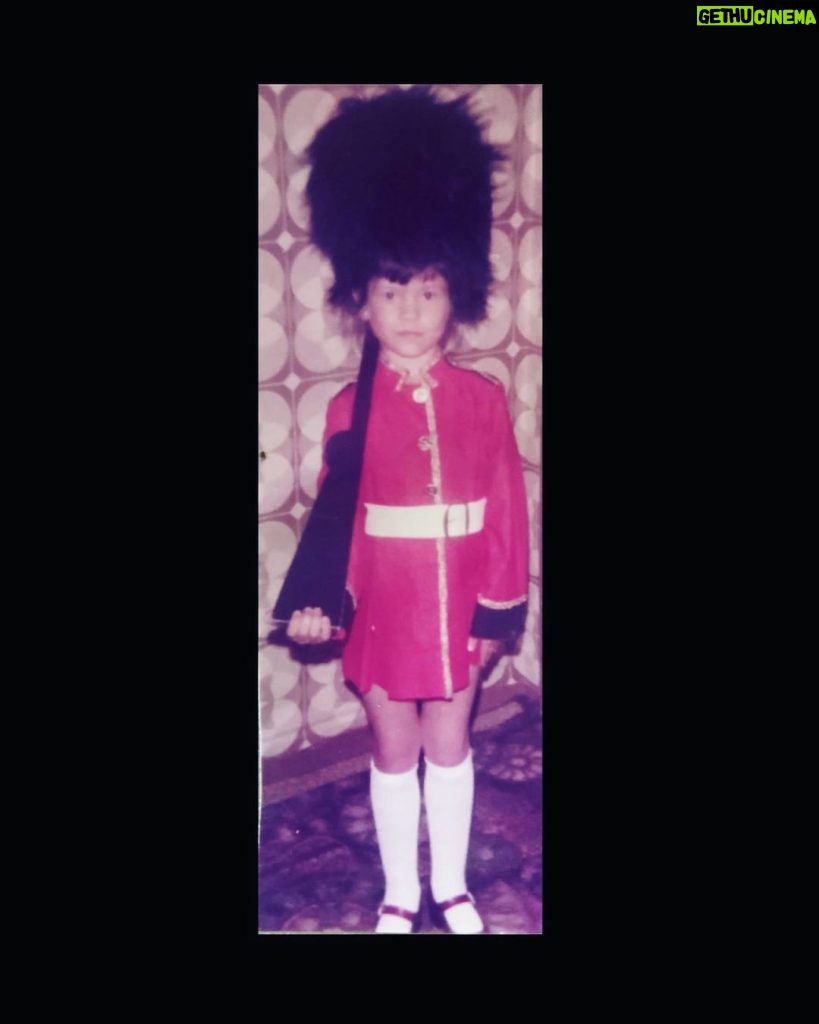 Catherine Zeta-Jones Instagram - TBT. When your dreams and aspirations of one day becoming a Welsh Guard never come to fruition… you become an actor so that maybe one day you can play one! 😂 six years old and feeling it !