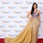 Catherine Zeta-Jones Instagram - Tonight at the Baftas!!! Honored to be back in my home country amongst such talent to present Best Picture to ‘All Quiet On The Western Front’ Bravo! Thank you @tonywardcouture @chopard @sarahflint_nyc @miss_kellyjohnson @brettglam @stephanebodin