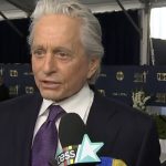 Catherine Zeta-Jones Instagram - So proud of my SAG nominated husband. Note the Ukrainian flag colored pocket squares. Keep the people of Ukraine in our prayers. #westandwithukraine
