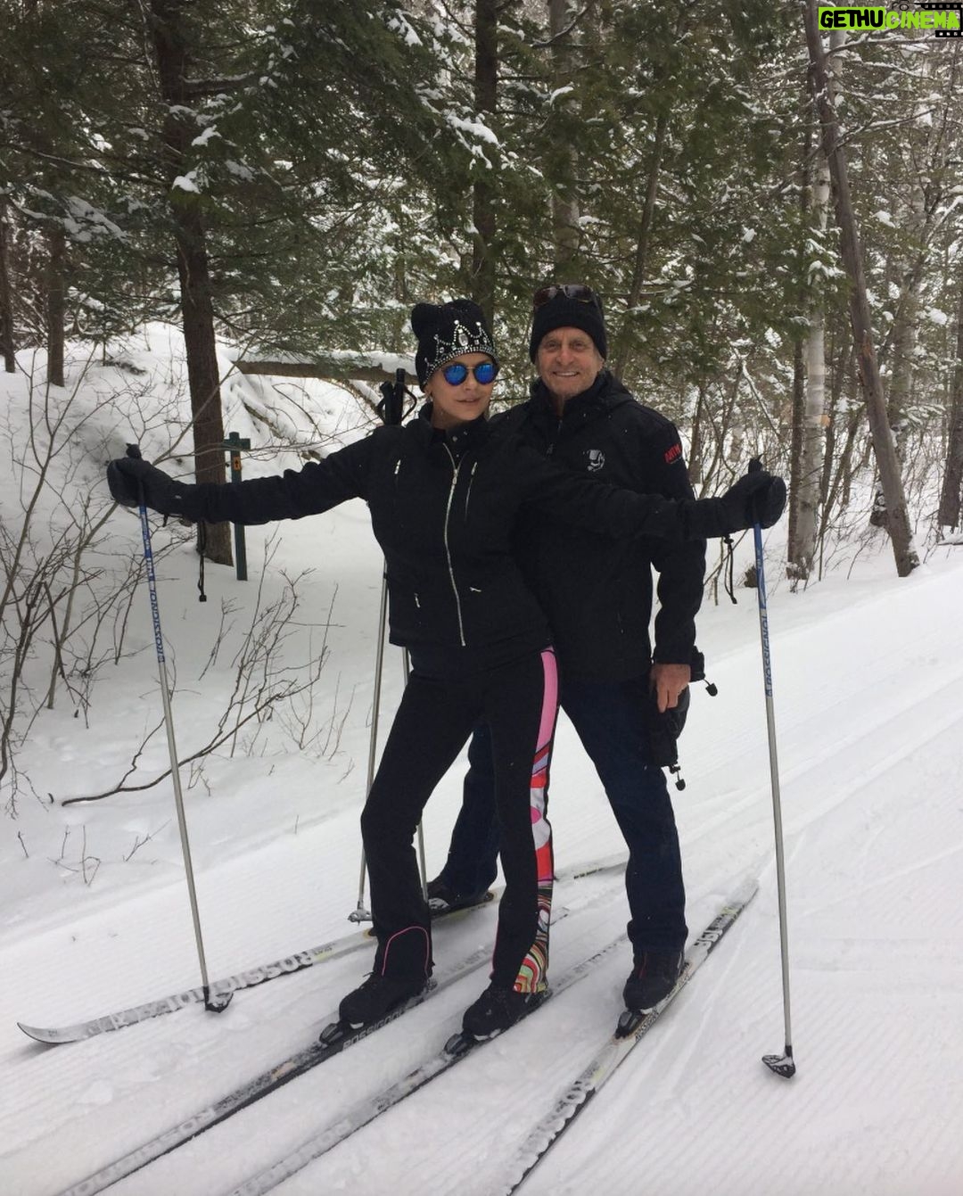 Catherine Zeta-Jones Instagram - Who else is watching the winter olympics?? I think I could go for the gold in skiing 😅