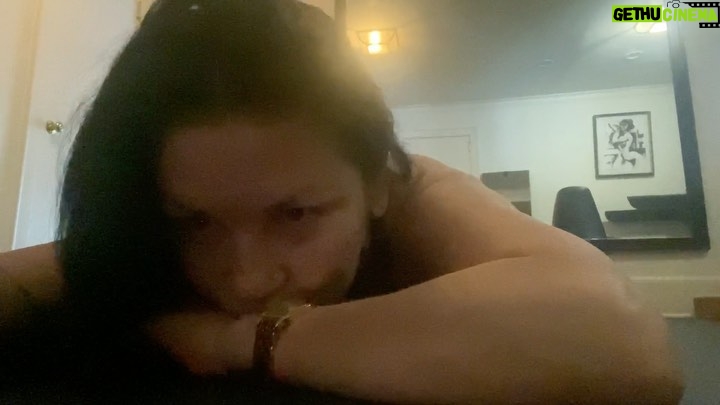 Catherine Zeta-Jones Instagram - Question… does anyone else listen to burlesque music on the yoga mat? ‘Om…….’