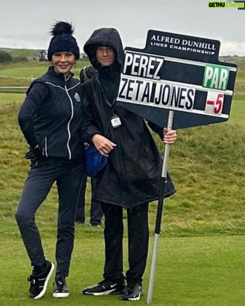 Catherine Zeta-Jones Instagram - 54321….Thank you to @dunhilllinks for the most amazing time!! Weather wasn’t on our side, but the love was in abundance!!!😘