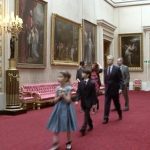 Catherine Zeta-Jones Instagram - Monday Memories! The day I took my family to Buckingham Palace😂 they seem very much at home😂yet look like they’re casing the joint👑