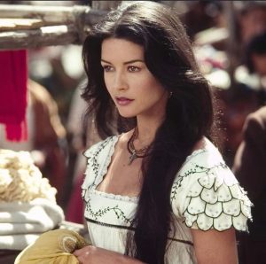 Catherine Zeta-Jones Instagram - Totally missed TBT, so doing a FBF, (mother, I will explain later) 2 pics of the chick in Zorro!