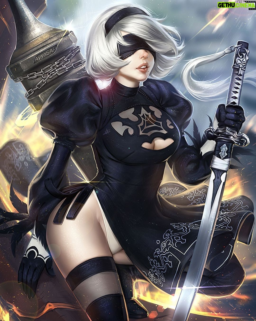 Cathryn Li Instagram - Nier Automata 2B ~ double tap❤️
