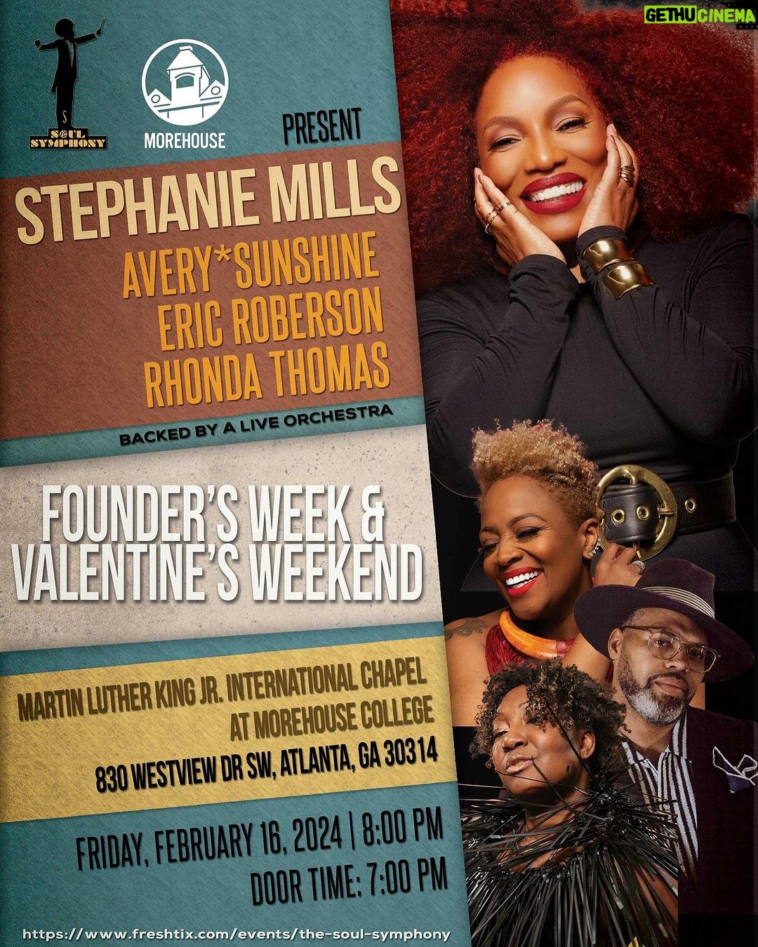 Cedric the Entertainer Instagram - Enter for a chance to win two VIP tickets to the “ Soul Symphony ” - a perfect Valentine’s weekend experience, a captivating evening of live Soul, R&B, and Jazz musical performances featuring the rising stars of soul music accompanied by a magnificent orchestra, presented by #THESOULSYMPHONY Contest details: 1. Follow @TheAtlantaSoulSymphony on Instagram. 2. Repost the ‘Soul Symphony official flyer on your Instagram story ( Last Slide) 3. Tag @TheAtlantaSoulSymphony & #TheSoulSymphony 4. Tag your Valentine under the post or tag who you plan on accompanying you. Last entry: 1/31 ( 11:59pm) 2 winners will be selected randomly Feb 1st Proudly partnering with @morehouse1867 , a portion of the Soul Symphony proceeds will contribute to Morehouse College scholarships. #TheSoulSymphony #SoulMusic #R&B #Jazz #LivePerformance #MorehouseCollege #valentines #cedrictheentertainer #February Martin Luther King Jr. International Chapel at Morehouse College
