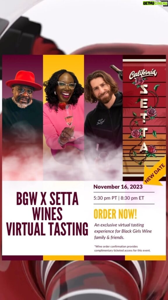 Cedric the Entertainer Instagram - UPDATE: NEW NOVEMBER DATE 🚨 Winefriends want to have a drink with @cedtheentertainer and me?! We’ve moved the date so that you’ve got more time to get your wines. Cedric has partnered with one of our favorite winemakers @ian_devereux_white of @smithdevereuxwines and is releasing some new wines that he wants to have with US FIRST! Here are the details: Tasting Date: NOVEMBER 16, 2023 Time: 5:30 pm PT | 8:30 pm ET Location: VIRTUAL 👩🏾‍💻 Join us from anywhere in the world! 🍷Tap the link in my bio OR stories to grab your wines 🍷After checkout you’ll be receiving the link for this private event (your wine purchase is your ticket) 🍷Tag 3 winefriends below who need to join us for this fun! It’s about to be an awesome Winesgiving with Ced and the wine fam! I’m so glad we get a chance to connect, sip, and thrive together! Drop a 🍷🍷🍷 if you can’t wait for this experience! SN: the @blackgirlswinesociety members and Facebook family are already ordering and securing their spot— I wouldn’t wait to get that order in! 😜 United States