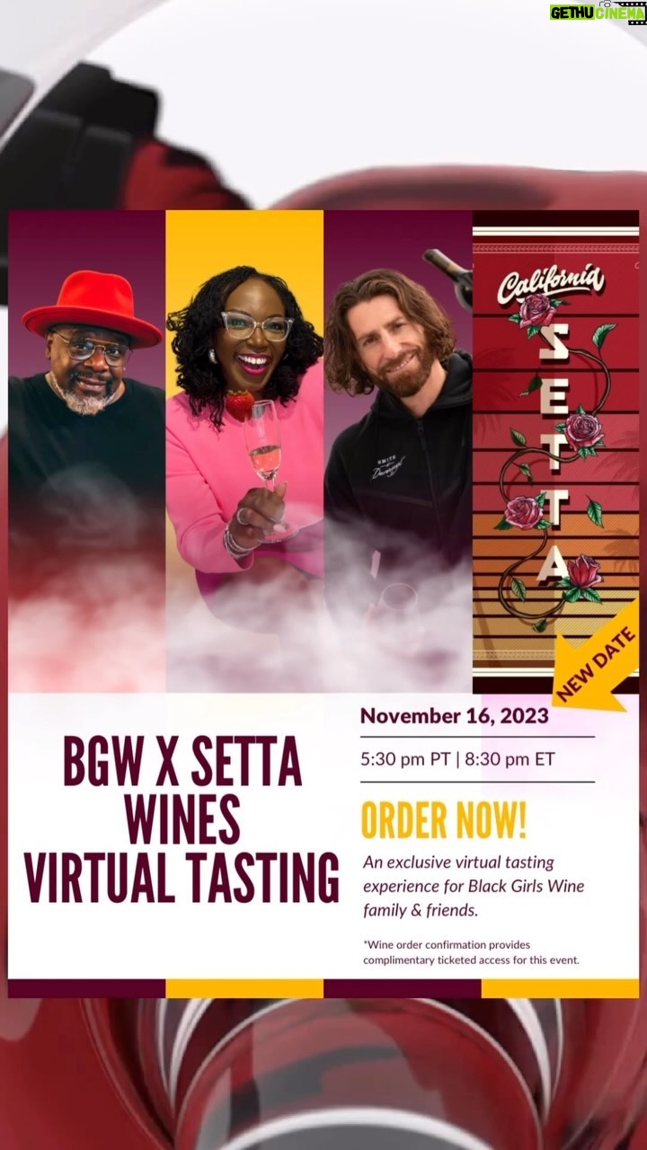 Cedric the Entertainer Instagram - UPDATE: NEW NOVEMBER DATE 🚨 Winefriends want to have a drink with @cedtheentertainer and me?! We’ve moved the date so that you’ve got more time to get your wines. Cedric has partnered with one of our favorite winemakers @ian_devereux_white of @smithdevereuxwines and is releasing some new wines that he wants to have with US FIRST! Here are the details: Tasting Date: NOVEMBER 16, 2023 Time: 5:30 pm PT | 8:30 pm ET Location: VIRTUAL 👩🏾💻 Join us from anywhere in the world! 🍷Tap the link in my bio OR stories to grab your wines 🍷After checkout you’ll be receiving the link for this private event (your wine purchase is your ticket) 🍷Tag 3 winefriends below who need to join us for this fun! It’s about to be an awesome Winesgiving with Ced and the wine fam! I’m so glad we get a chance to connect, sip, and thrive together! Drop a 🍷🍷🍷 if you can’t wait for this experience! SN: the @blackgirlswinesociety members and Facebook family are already ordering and securing their spot— I wouldn’t wait to get that order in! 😜 United States