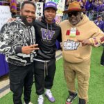 Cedric the Entertainer Instagram – Whole weekend was a movie  At #univwashingtonhuskiefootball  @anthonyanderson  and I ran into @isaiahthomas  school alumni and legend .  Big shoot out @jeffhamilton  for the custom hoodie 🔥🔥🔥🔥🔥💯💪🏾