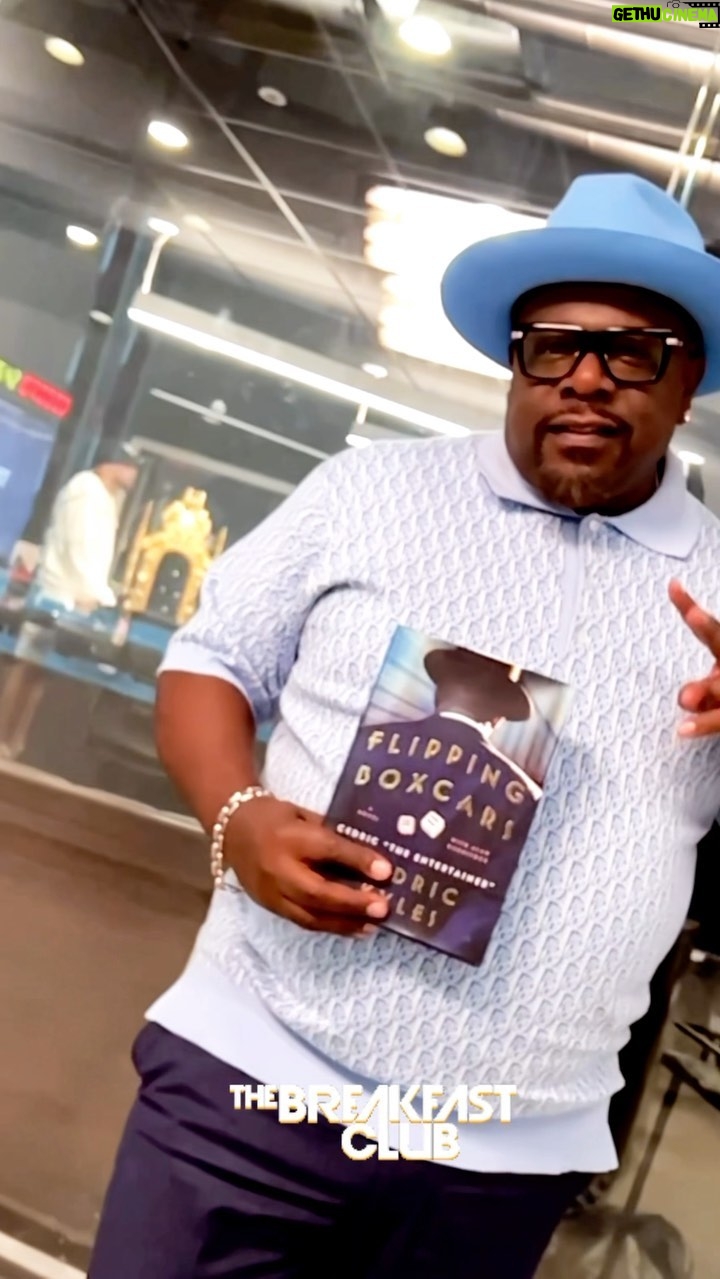 Cedric the Entertainer Instagram - 🚨 @cedtheentertainer is the building talking about his new book 📖 #FlippingBoxCars & More! Today marks 100 episode on @bet 🎉 🥳 Listen Live Now locally or on the 🆓 @iHeartRadio app🔥 & catch us at 9a on @bet 💯 . Follow @breakfastclubam📶
