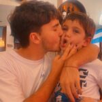 Celeste Cid Instagram - Feliz cumple Panchilo. 19 años desde que vi tus ojitos chinos por primera vez, y le hiciste pis a papá en el medio de la jeta. Tus abrazos son el cielo. @aluhorvilleur 💘