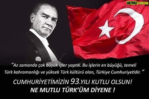 Cengiz Coşkun Instagram - Cumhuriyetimizin 93.yılı kutlu mutlu olsun yaşasın birlik beraberlik içinde tek yürek olarak yaşayan hür Türkiye Cumhuriyeti.