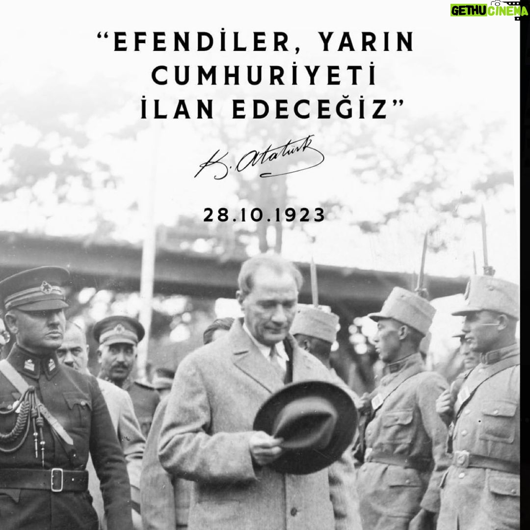 Ceyda Düvenci Instagram - 100 yıl… YAŞASIN CUMHURİYET…