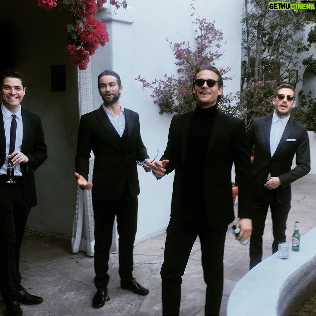 Chace Crawford Instagram - Before @imsebastianstan Civil War premiere