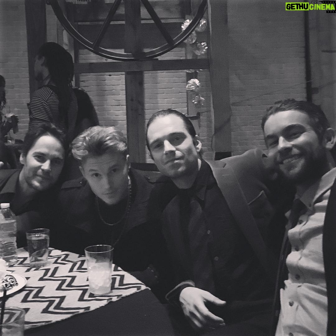 Chace Crawford Instagram - 10 years later and I still can't stand these guys.... Writing the Covenant part 7. HNY @imsebastianstan Toby and Kitsch Austin, Texas