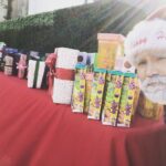 Chad Michael Murray Instagram - Tis the season!🎄Murray Christmas🎅🏼 Angel Falls Christmas along with @imdbtv @ktla5news & of course Saint Nick Junior seen pictured above partnered to donate presents 🎁 to @heartoflosangeles . This warms my heart so much. #angelfallschristmas can be streamed now on IMDBTV. Blessed to be a part of bringing joy this holiday season. And yes I’m Santa’s son! I ain’t that old to take over the family biz yet. The grey beard starts at birth as well as being far sighted- spectacles in my other coat. Much love and let’s all be extra Nice always with only a touch of naughty. I save that for my Mrs. Claus 🤶