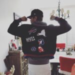 Chad Michael Murray Instagram - This is how I rock Victory Monday... How unbelievably freakin rad is this jacket!? It’s a special edition from the @theheyyman Droppin like its hot. Bills Mafia repping. @buffalobills Thank you so much. I’ll be proudly rocking this everywhere. The #BillsMafia is like no other. #gobills🏈