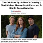 Chad Michael Murray Instagram - Im coming home… For all those who’ve been asking when Sullivan’s Crossing will be playing in the US here you go 💪 Im excited to head back to where it all started for me. Thank you @thecw and I’ll see y’all soon. Thank you @deadline 🤙