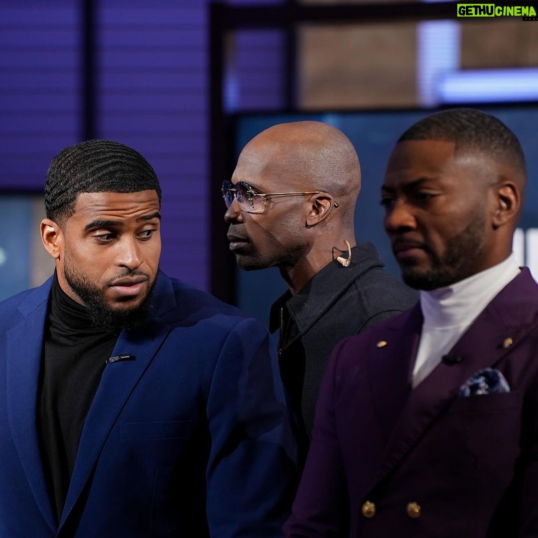 Chad Ochocinco Instagram - The “Inside The NFL” thoughts of the stare down. 1. He better not turn around. 2. I hope he don’t turn around. 3. Got dang it! He turned around. @OchoCinco bout to eff around and find out fooling around with @Bwagz. 2nd playoff episode streaming now on @Netflix.