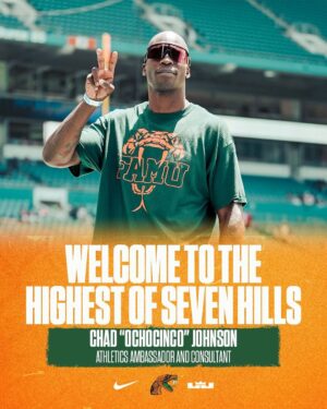 Chad Ochocinco Instagram - 🚨 WELCOME CHAD “OCHOCINCO” JOHNSON 🚨

#RattlerNation, join us in welcoming @ochocinco to the #FAMUly!

VP/AD Sykes announced @ochocinco to serve as an Athletics Ambassador and Consultant for FAMU Athletics. 

#famu #famuly #rattlers #rattlernation #fangsup #tallahassee #tallahasseefl #ochocinco #football