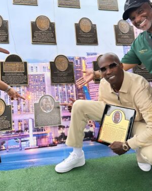 Chad Ochocinco Instagram - Forever grateful & honored to be recognized for my achievements & philanthropy in my community. One of Liberty City’s finest, the son of Paula Antoinette Johnson 🙏🏾