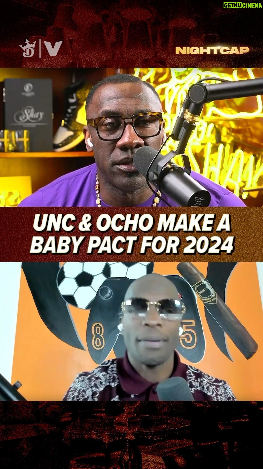 Chad Ochocinco Instagram - Unc 🤝 Ocho 2024 baby