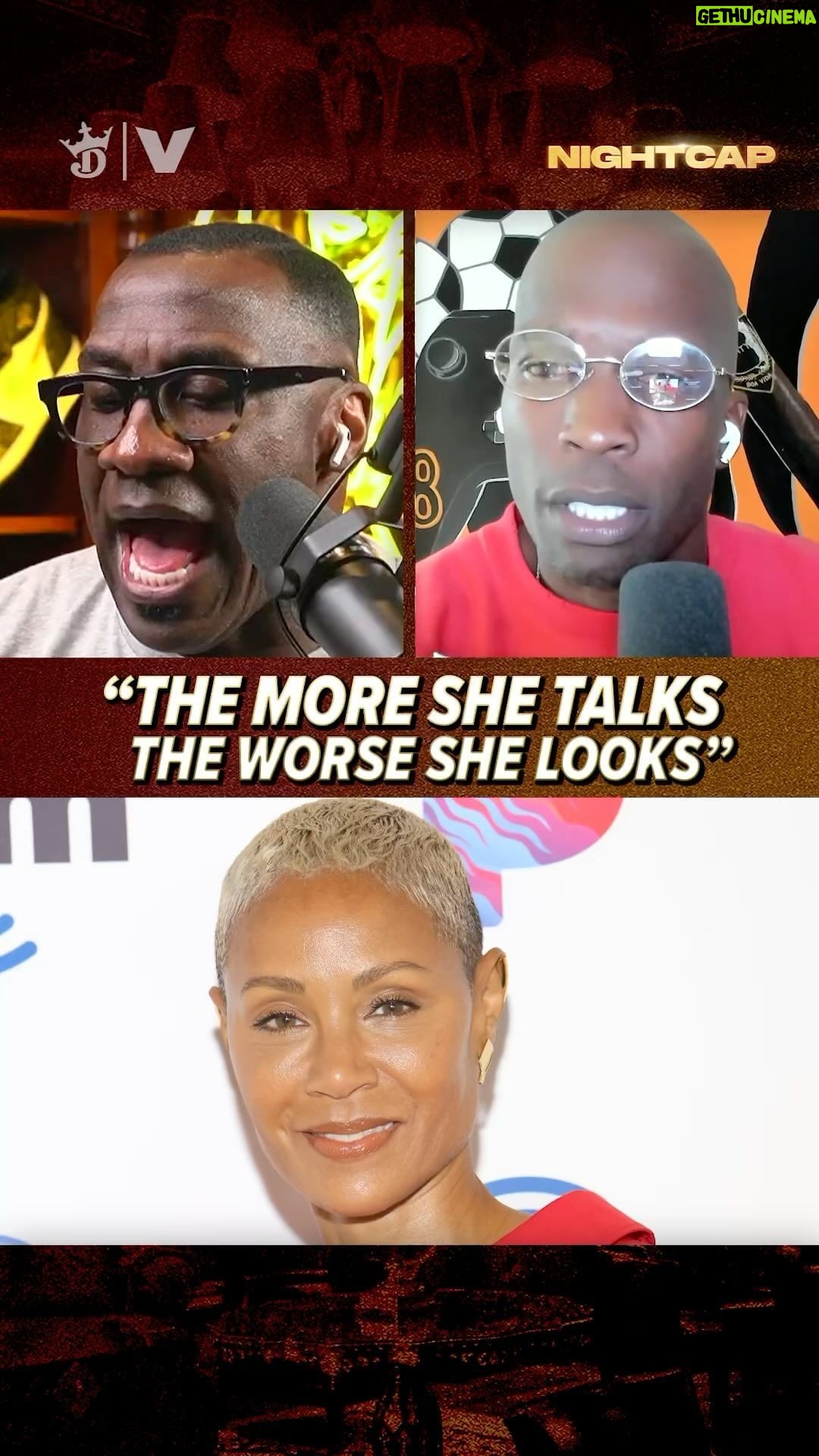 Chad Ochocinco Instagram - @shannonsharpe84 and @ochocinco can’t believe the Jada-Will saga is still going 🙄