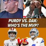 Chad Ochocinco Instagram – @shannonsharpe84 and @ochocinco are callin it.. the Dak vs. Purdy MVP race will go down to the wire 🤝