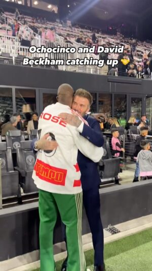Chad Ochocinco Instagram - Couple of legends hanging out, ready for some MLS action. 🤩