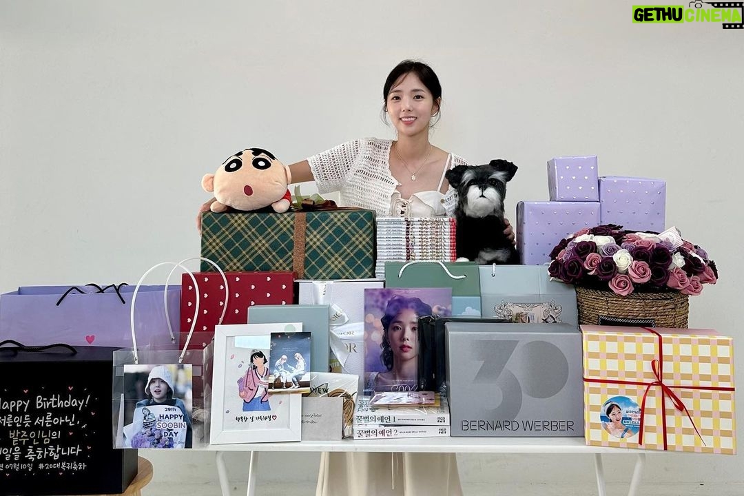 Chae Soo-bin Instagram - 늘 고맙습니다 사랑해요:)🎂🩷