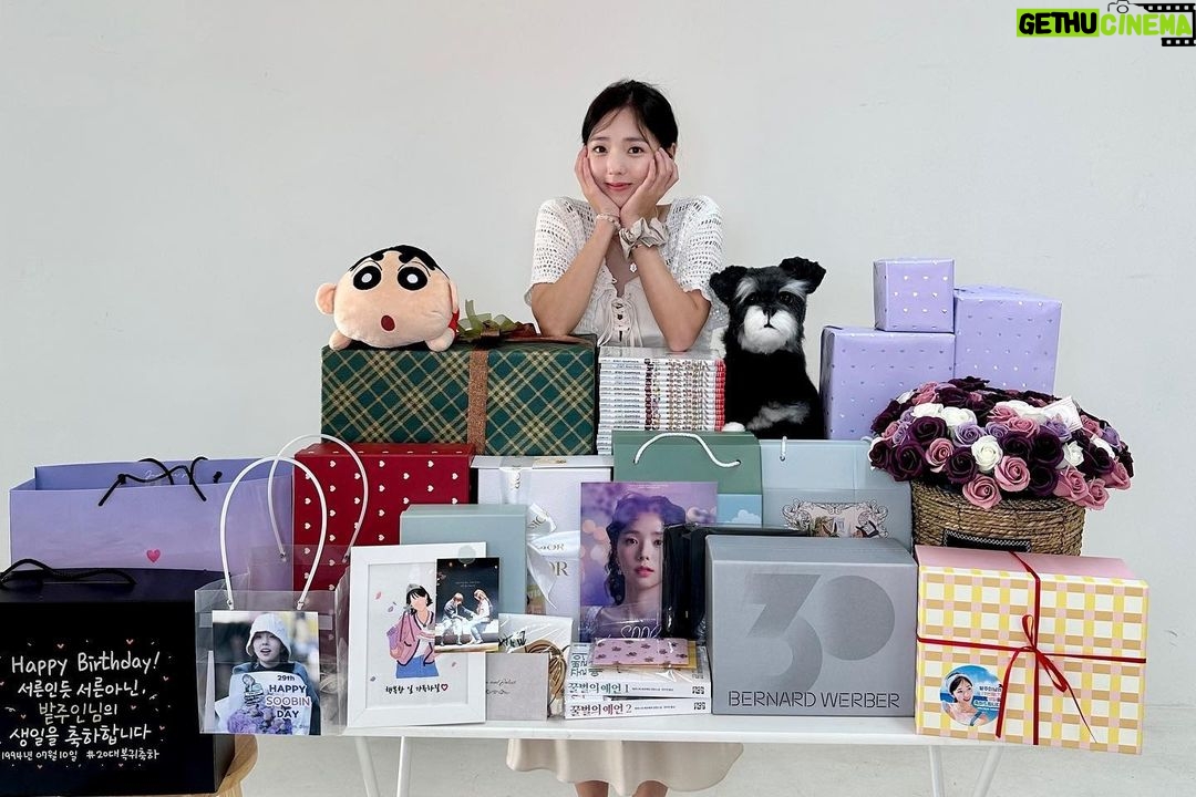 Chae Soo-bin Instagram - 늘 고맙습니다 사랑해요:)🎂🩷