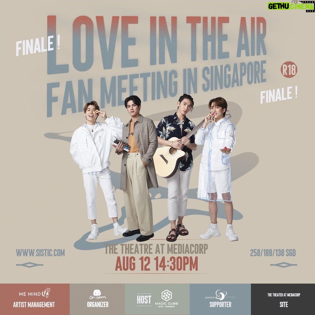 Chaikamon Sermsongwittaya Instagram - still remember the passion that cannot be extinguished, the love that cannot be dispelled and the eyesight that met in the pouring rain. Hope you can come for us and travel back to that raining night together. #LoveinTheAirFMinSG ___________________________